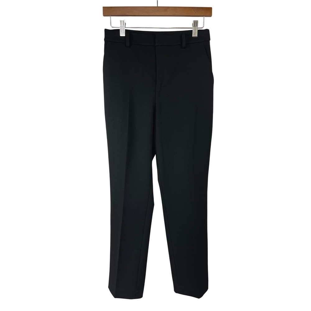 Uniqlo Trousers Dress Pants Stretch Slim Fit S Black Officecore Business Casual